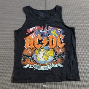AC/DC Ballbreaker World Tour 1996 Graphic Tank Top Black Size M